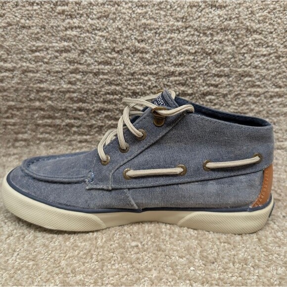 Sperry Pier Crest Ankle Deck Boots Women’s 6M Light Blue Memory Foam Waterproof - Picture 5 of 11